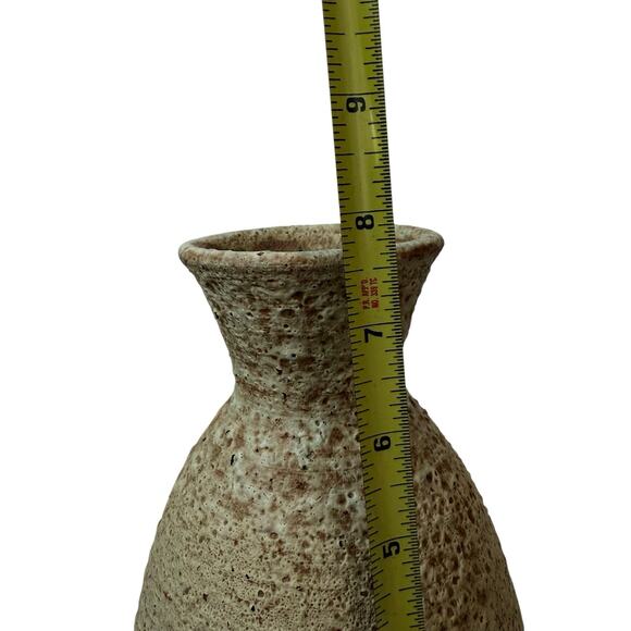 Vintage Studio Pottery Stoneware Vase Signed Modern Organic Neutral Home Decor - Picture 10 of 10